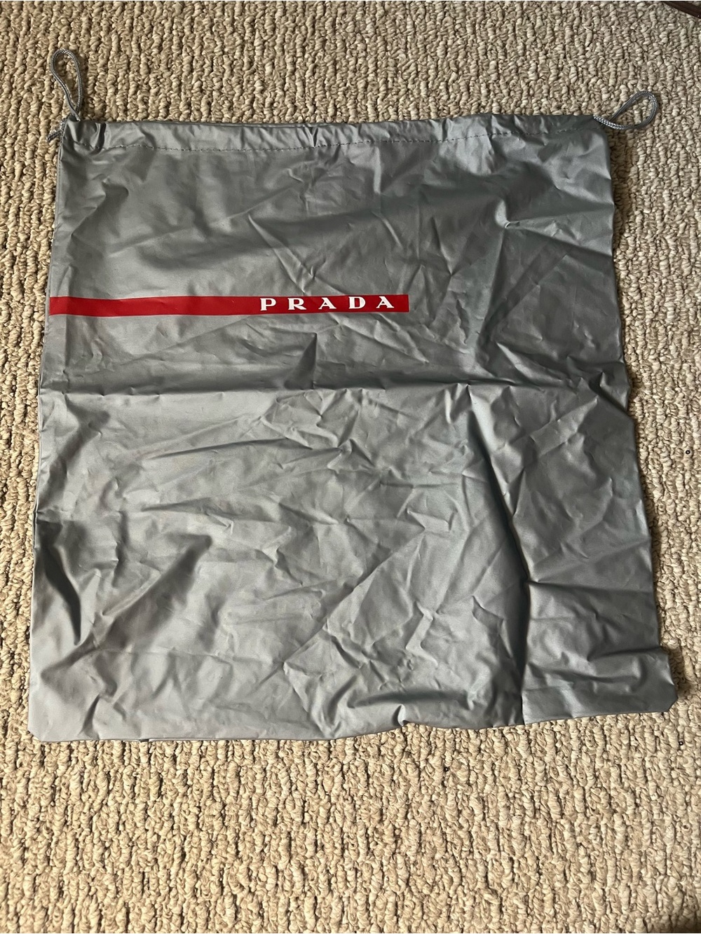 Prada Silver Gray Drawstring Dust Bag